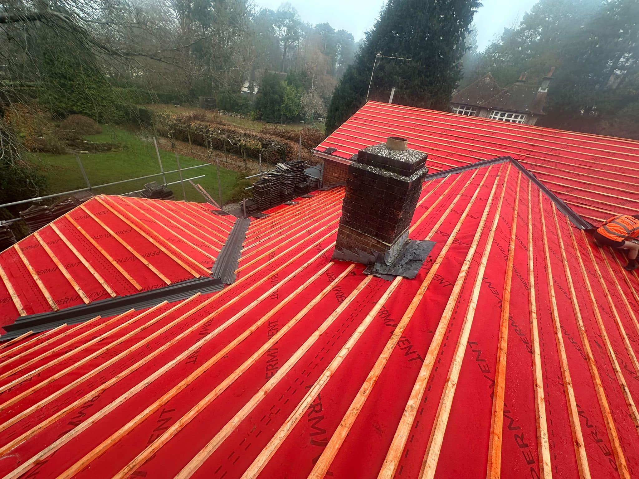 Slate roof restoration in Greenwich