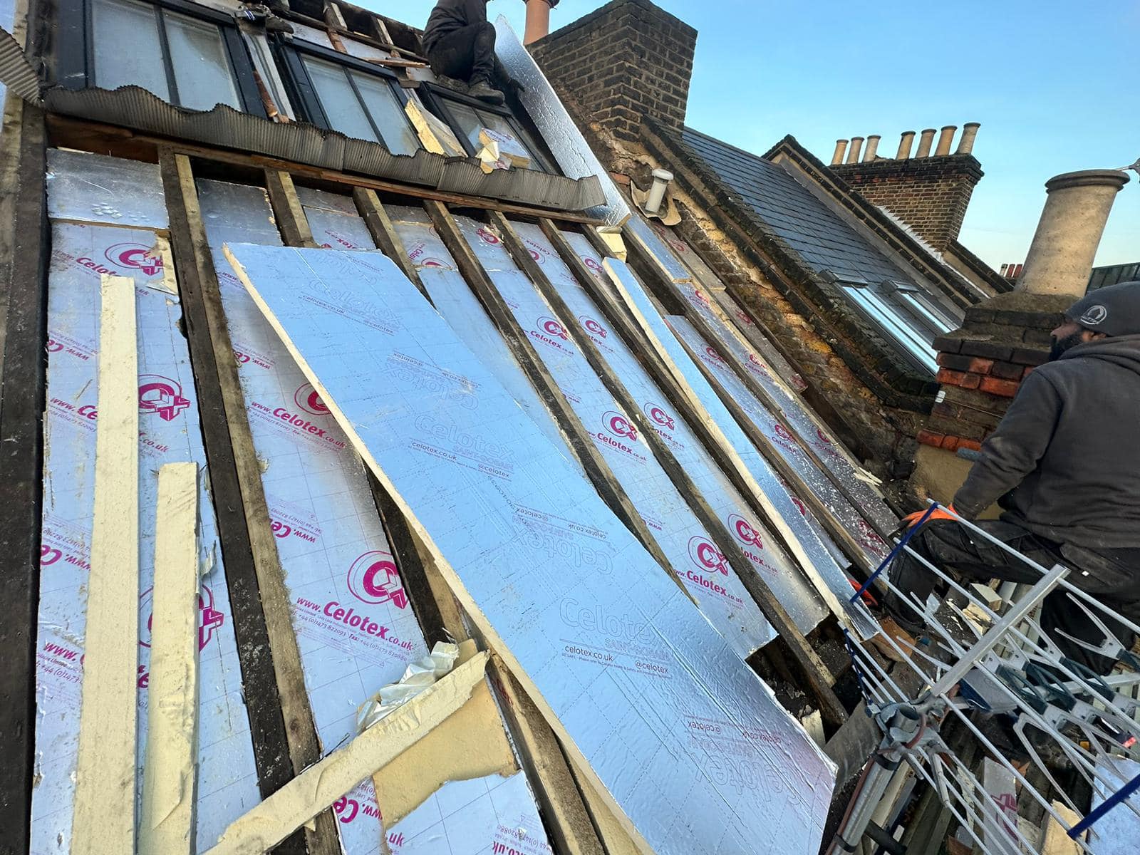 Storm damage repair in Battersea