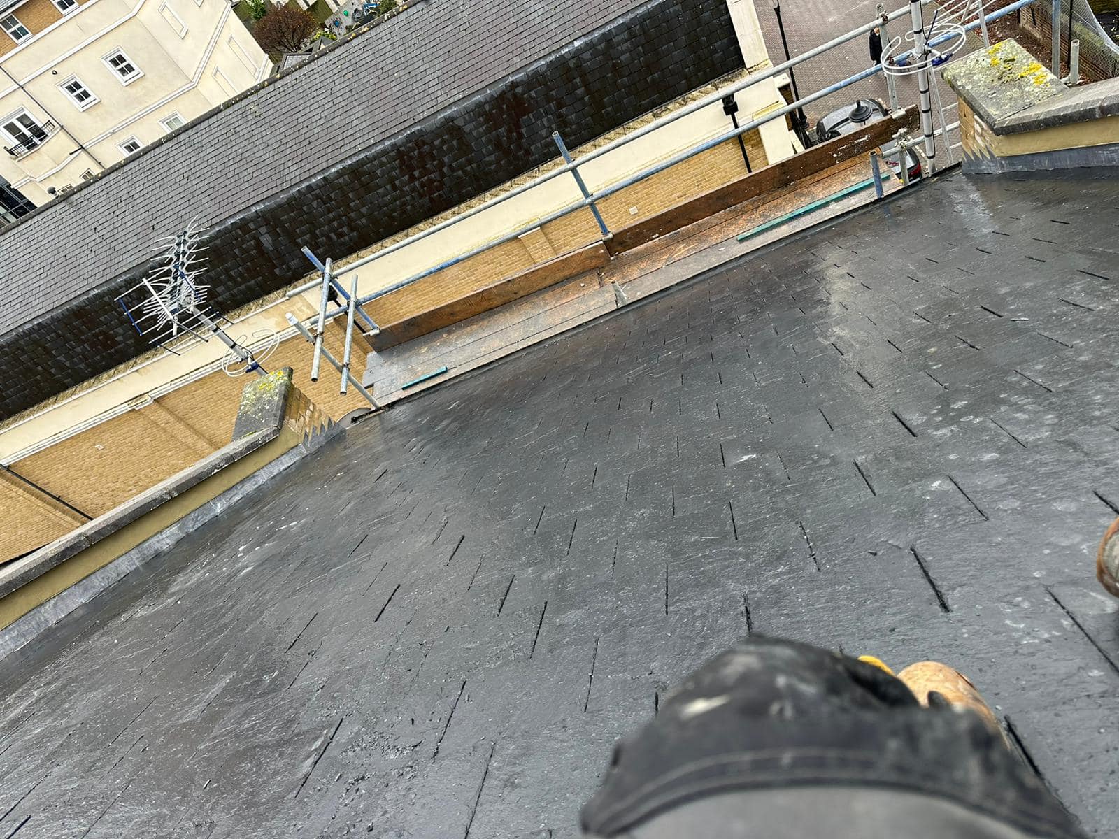 Lead flashing in Westminster