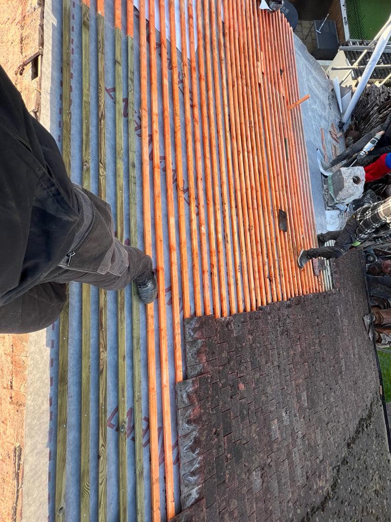 Slate roof restoration in Greenwich