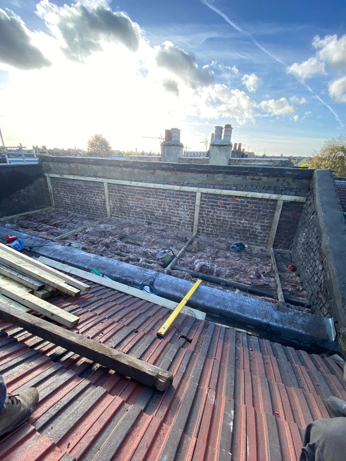 GRP fibreglass roof in Peckham