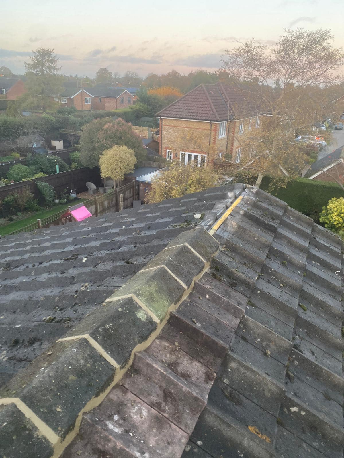 Professional roofers working on a property in London - KS Roof Master