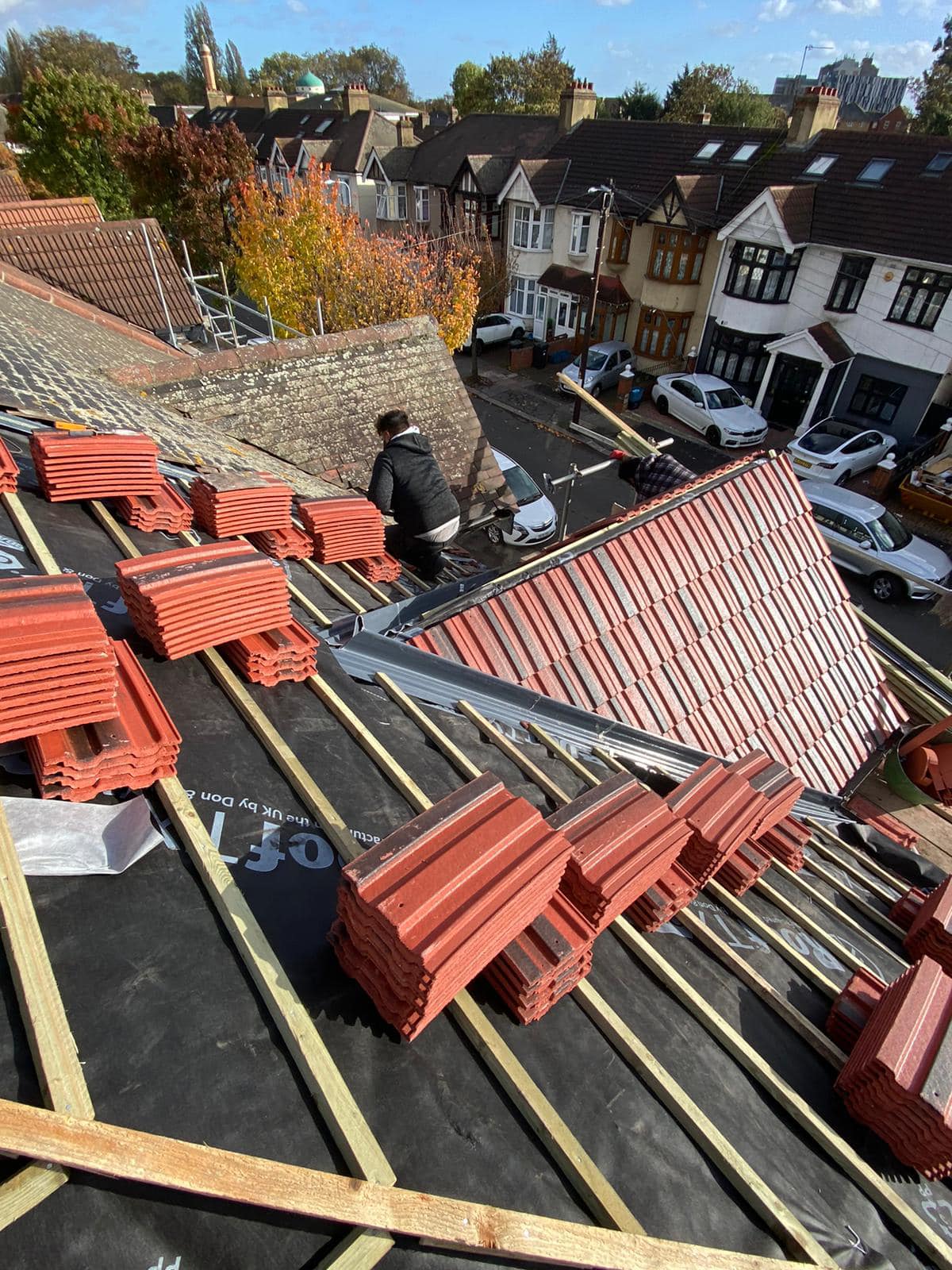 GRP fibreglass roof in Peckham