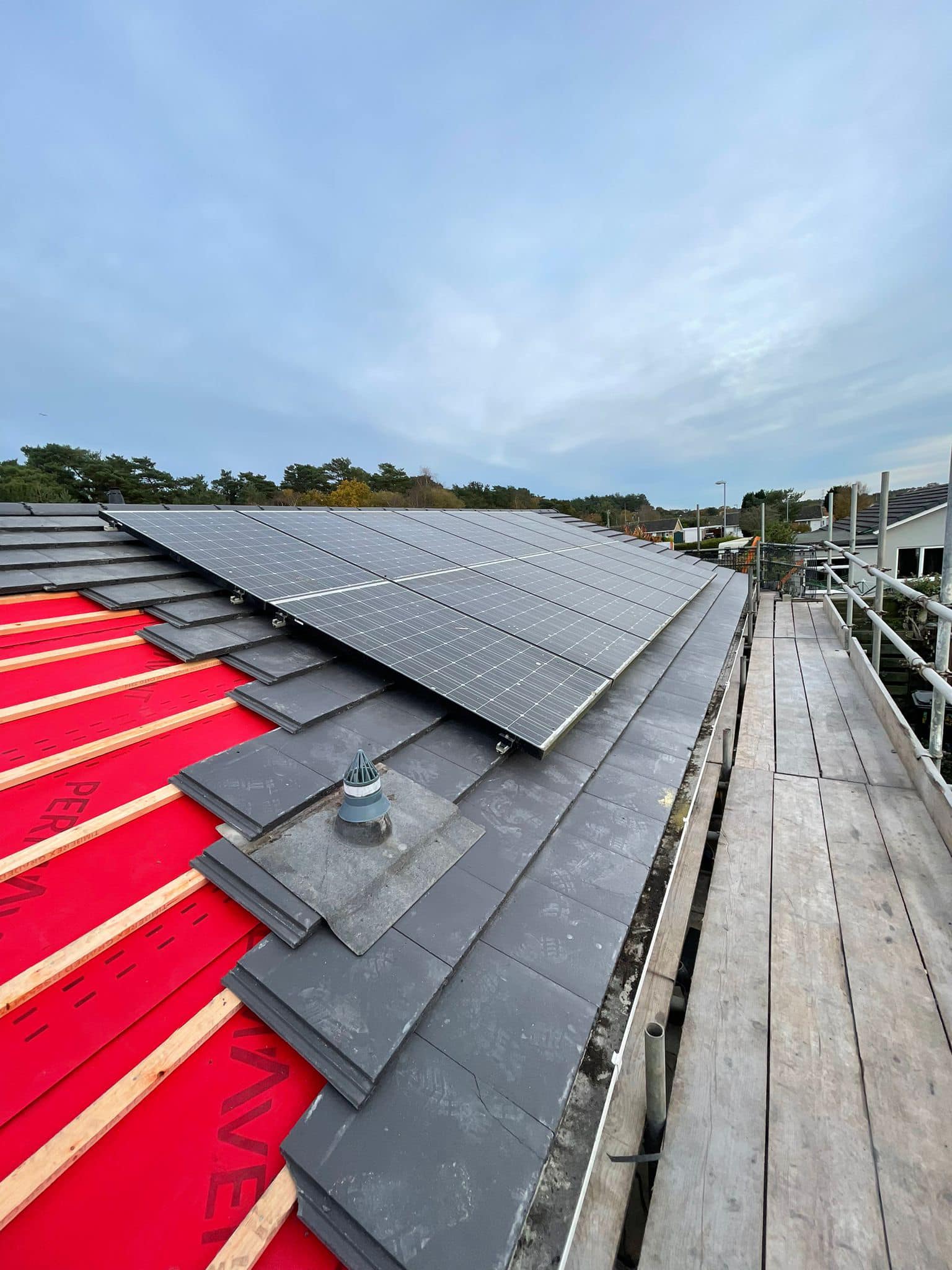 Professional roofers working on a property in London - KS Roof Master