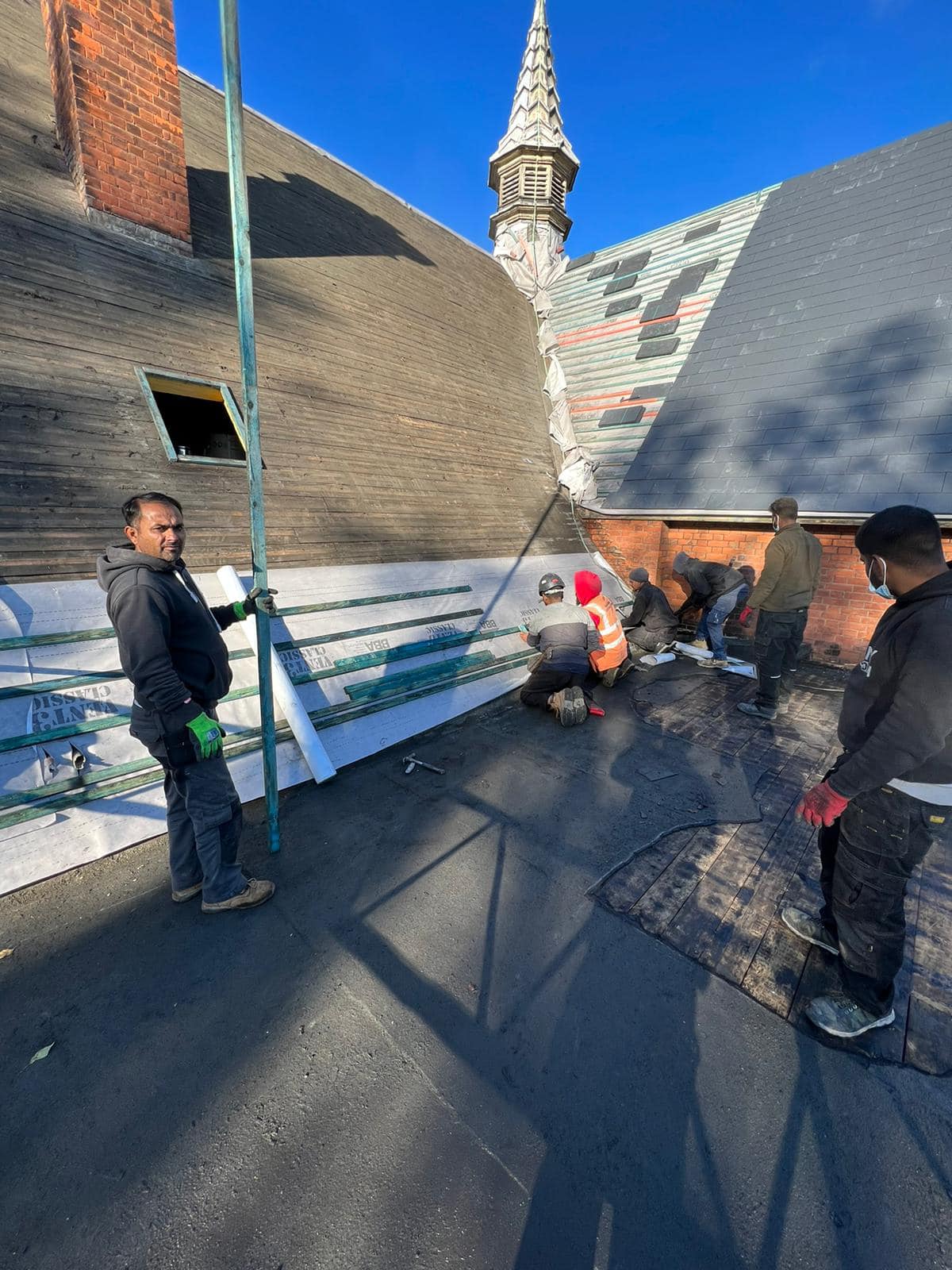 Slate roof restoration in Greenwich