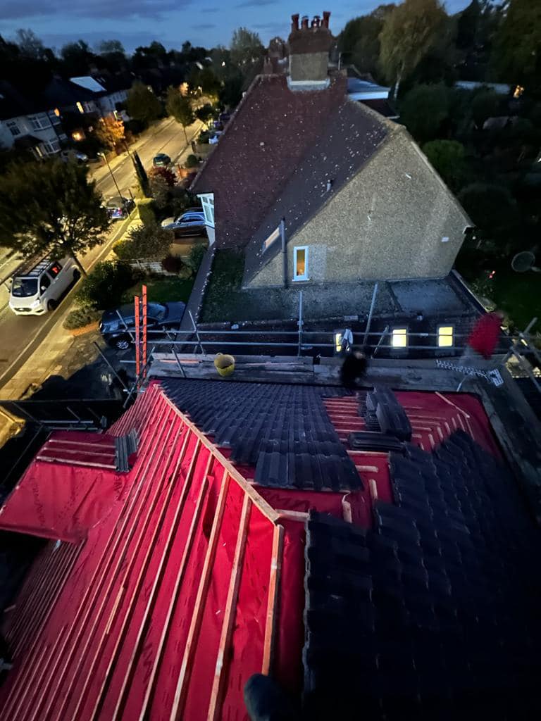 GRP fibreglass roof in Peckham