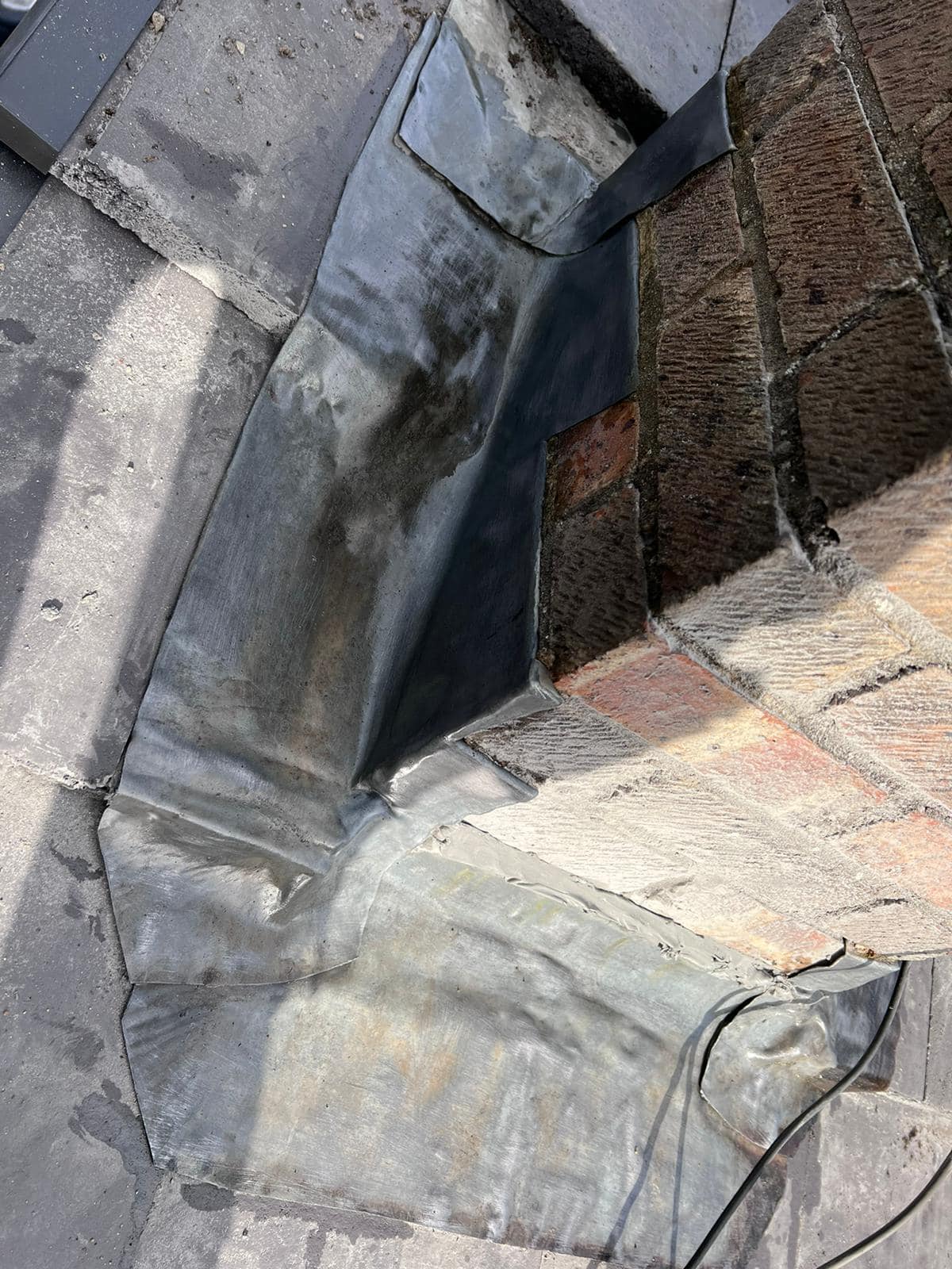 Lead flashing in Westminster