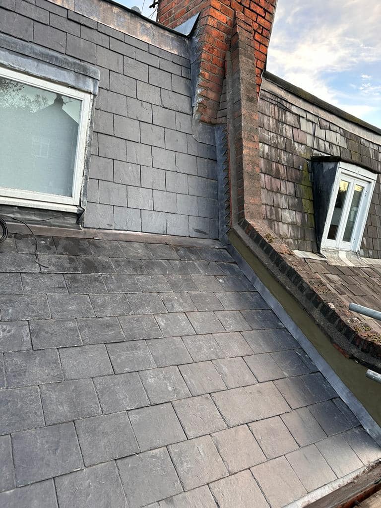 Commercial roof restoration in Canary Wharf