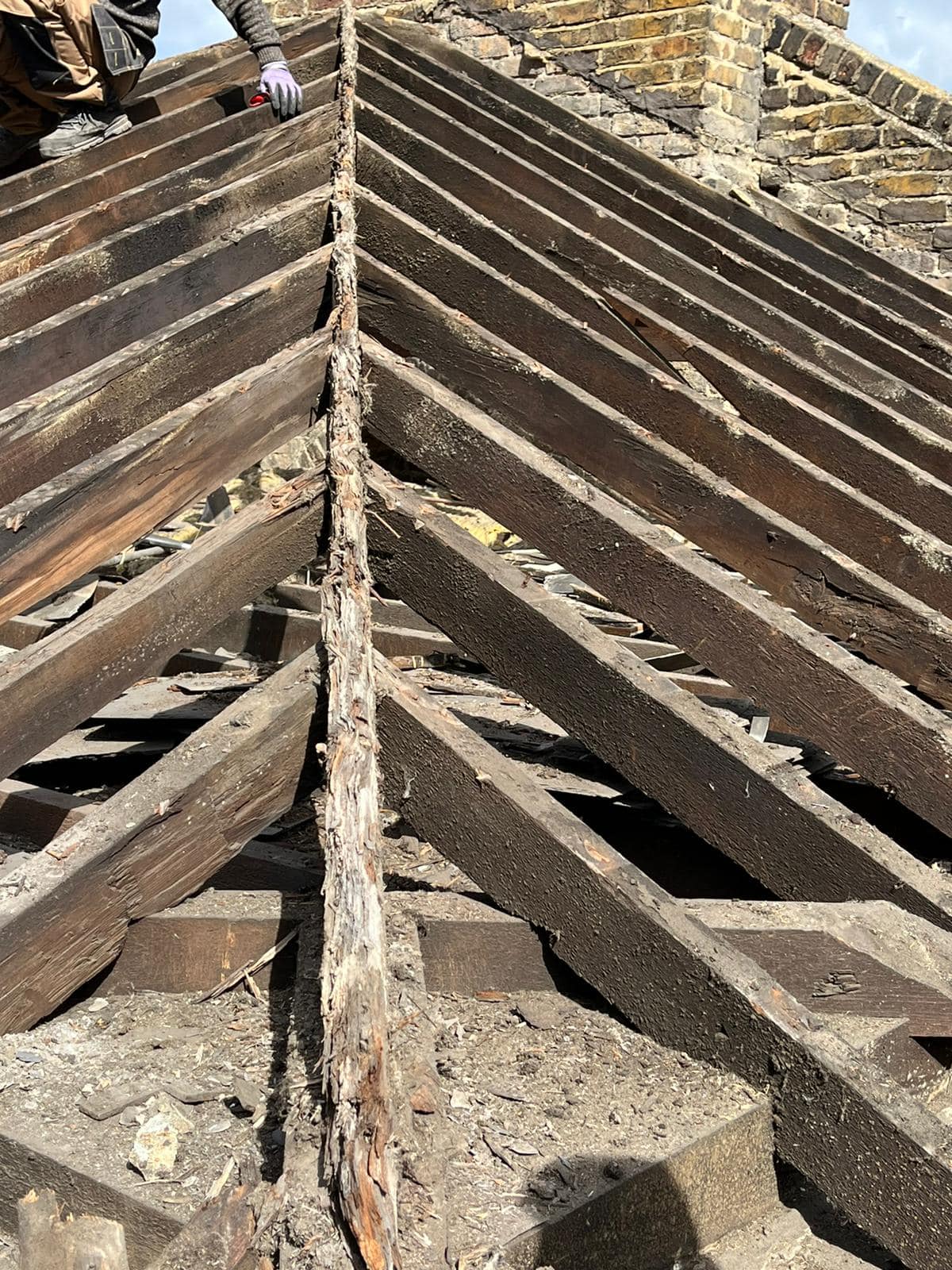 Slate roof restoration in Greenwich
