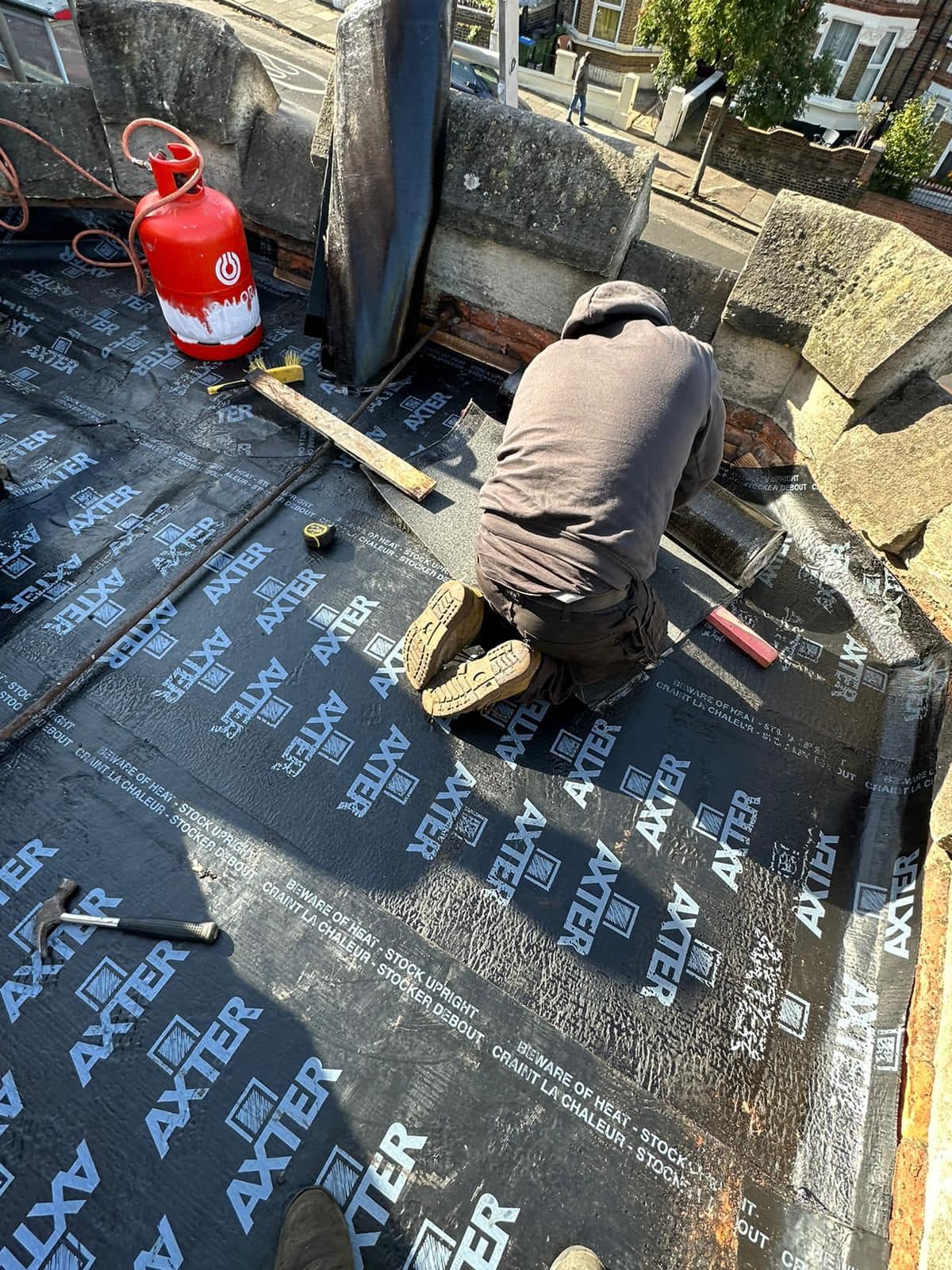 Lead flashing in Westminster