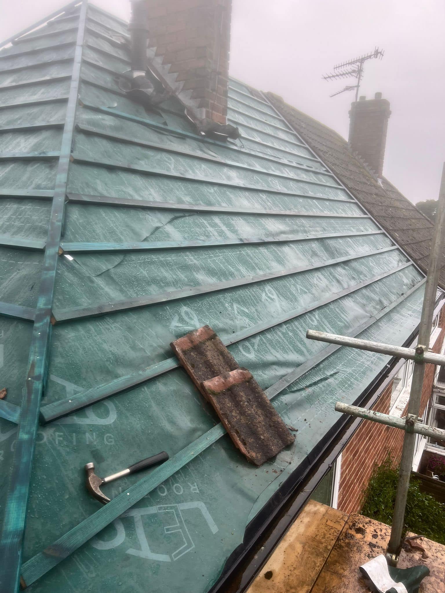 GRP fibreglass roof in Peckham