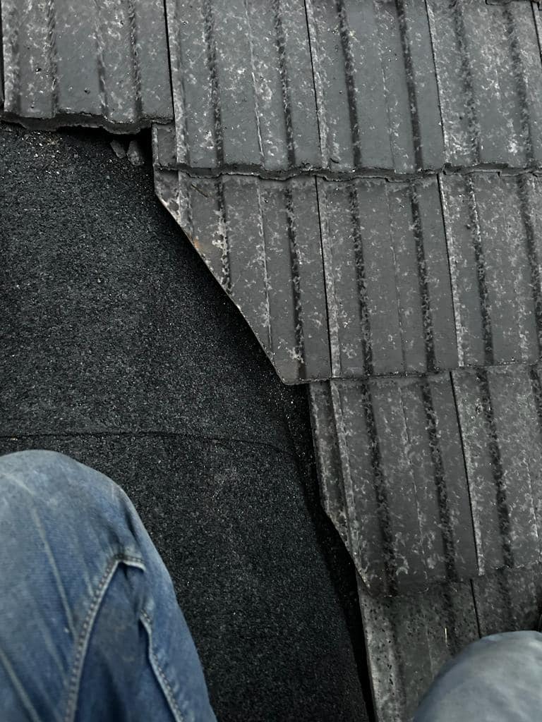 Professional roofers working on a property in London - KS Roof Master
