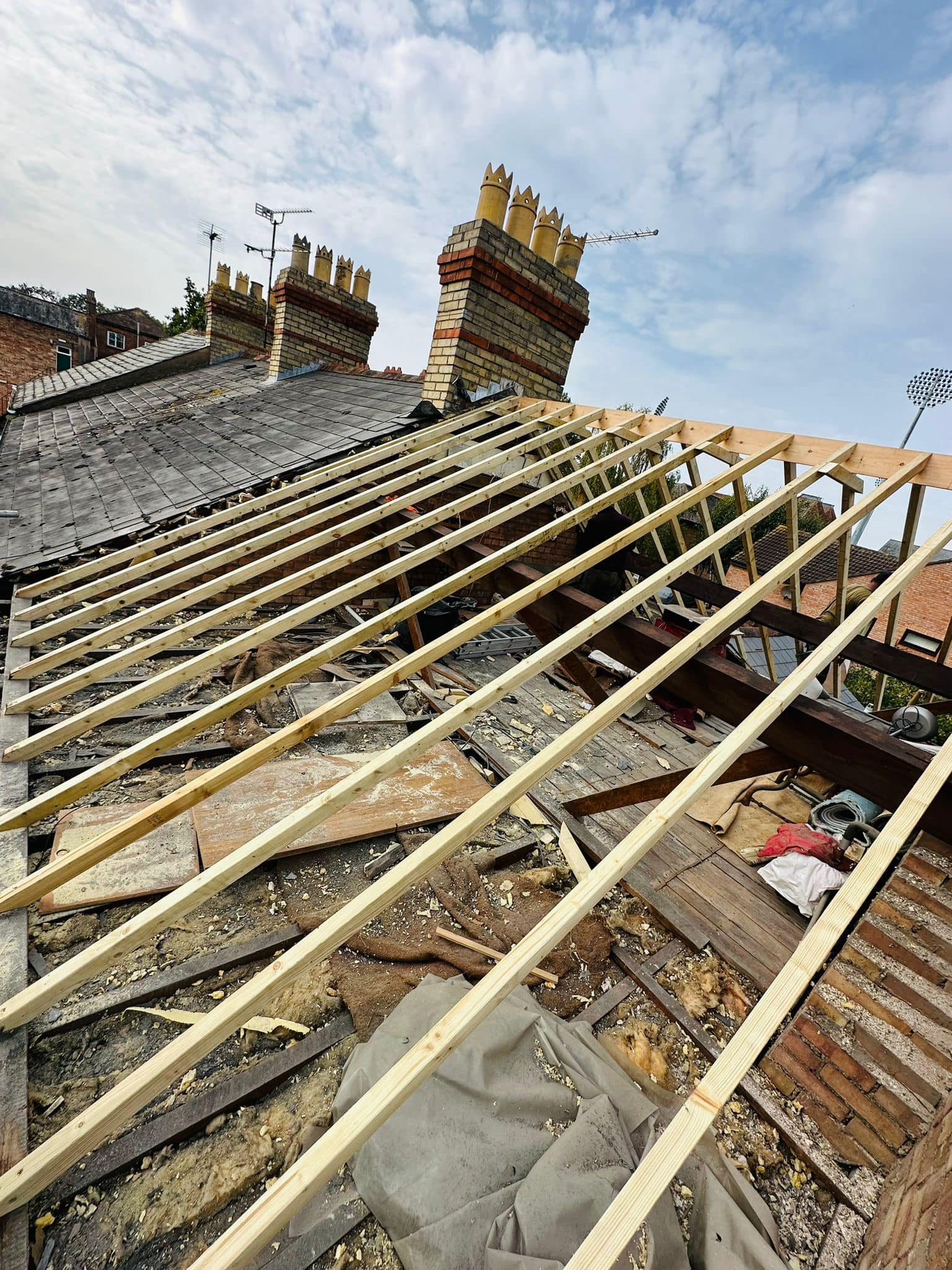 Slate roof restoration in Greenwich