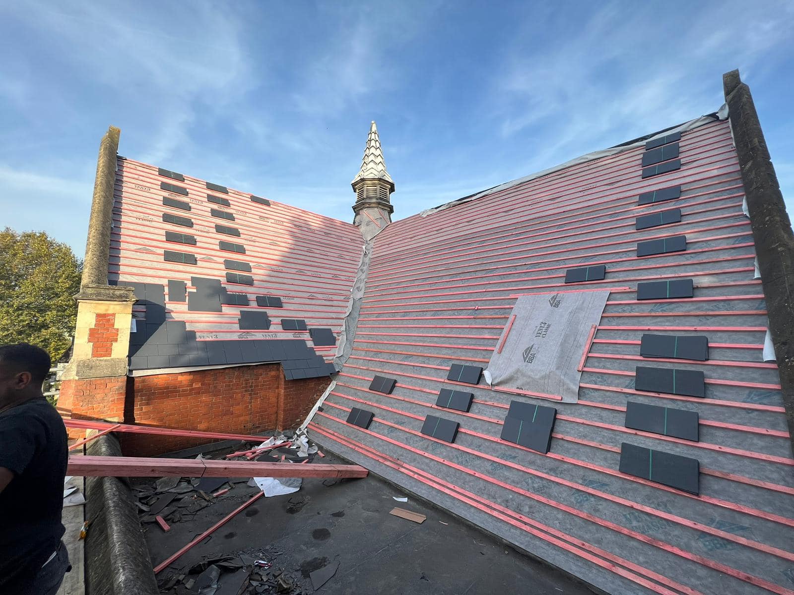 Storm damage repair in Battersea