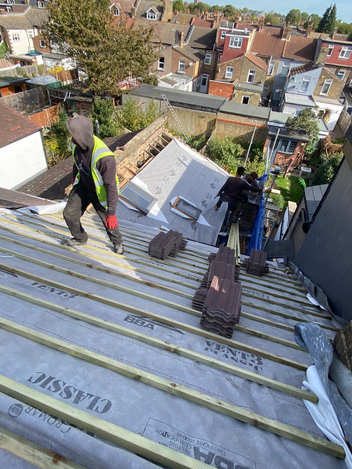 Lead flashing in Westminster