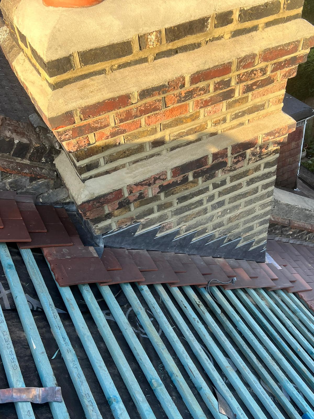 Slate roof restoration in Greenwich