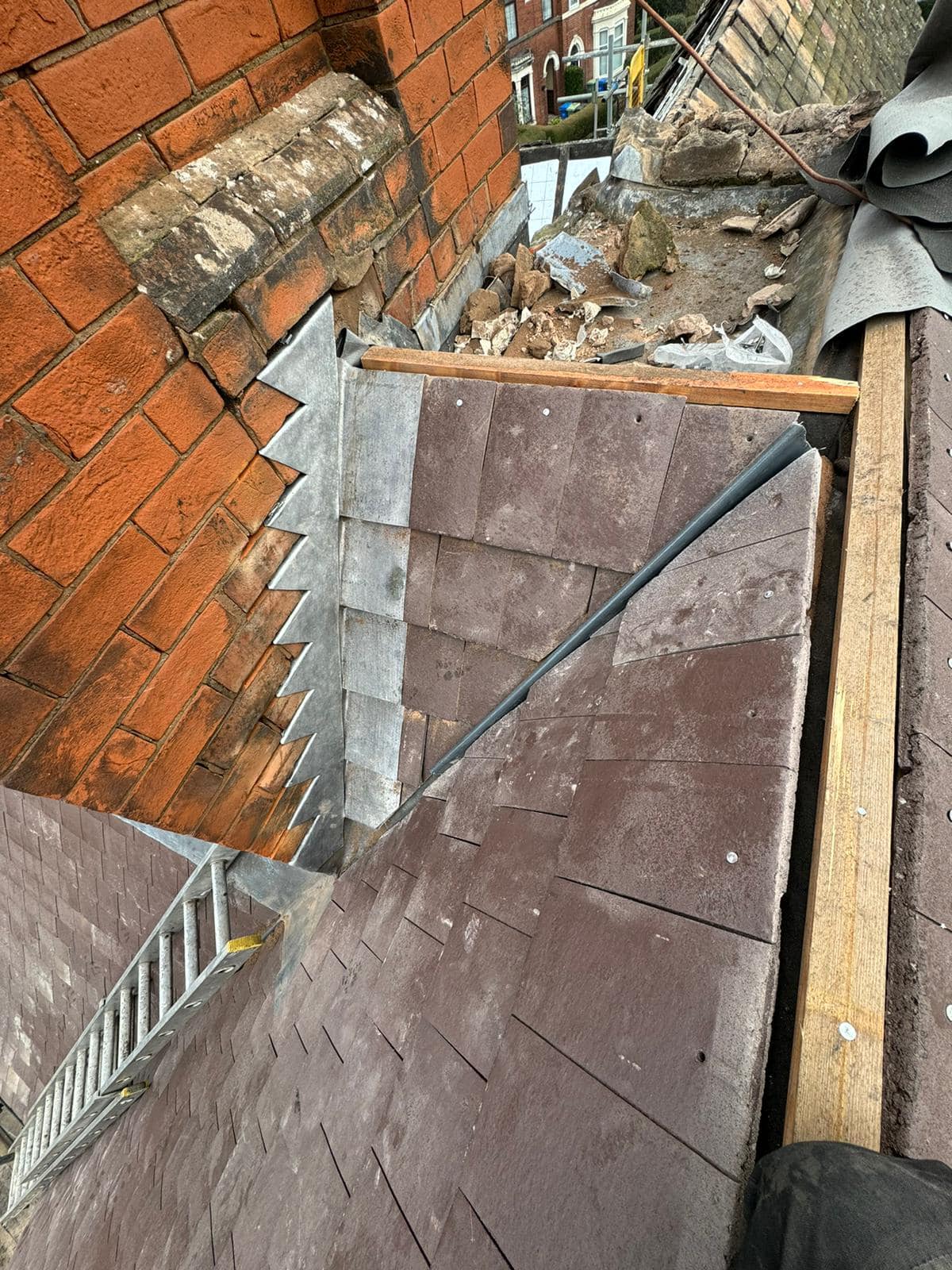 Lead flashing in Westminster
