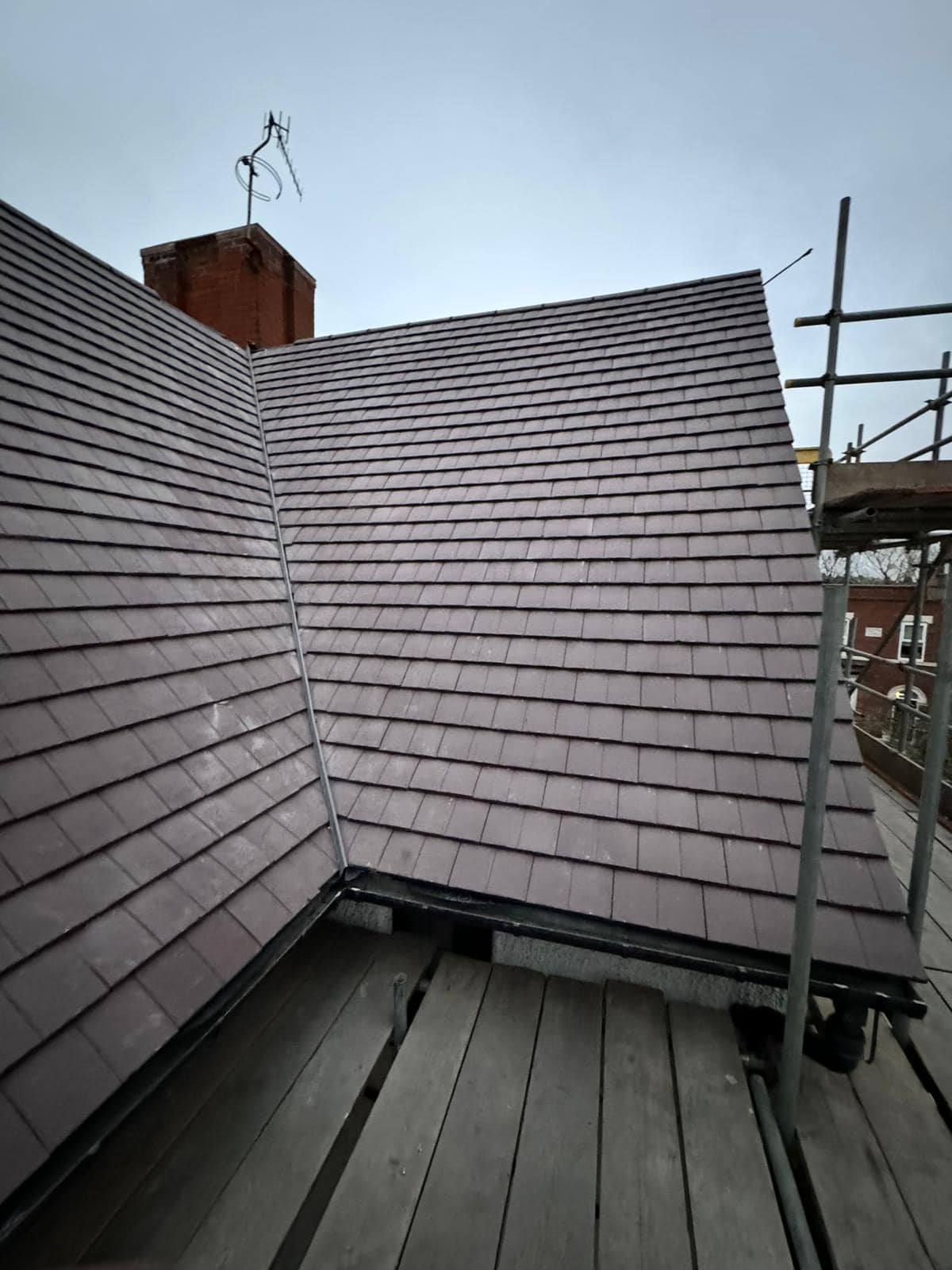 Slate roof restoration in Greenwich