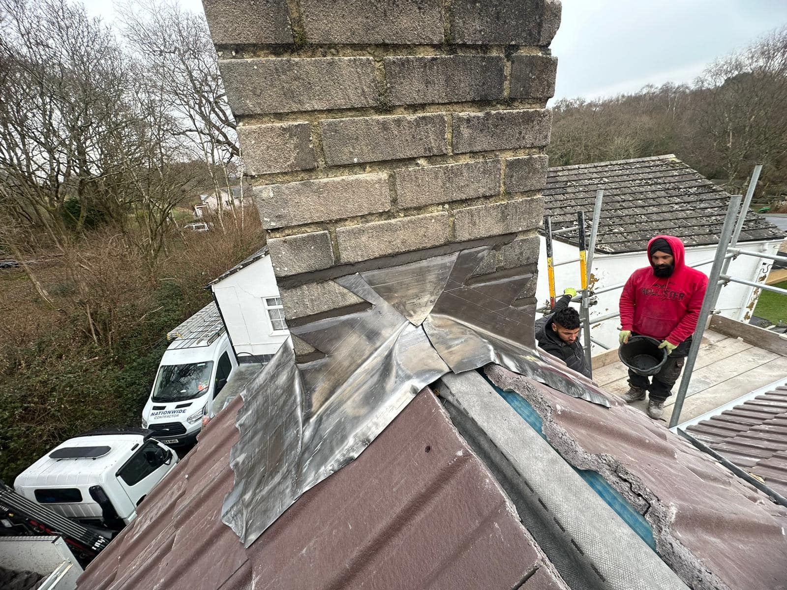Lead flashing in Westminster