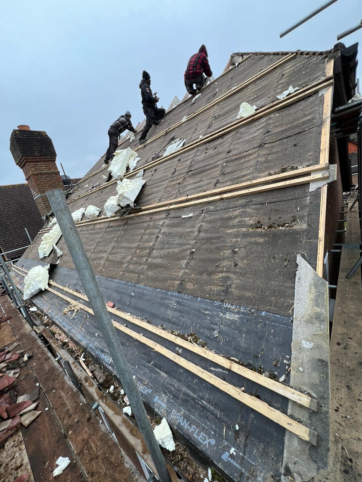 Storm damage repair in Battersea