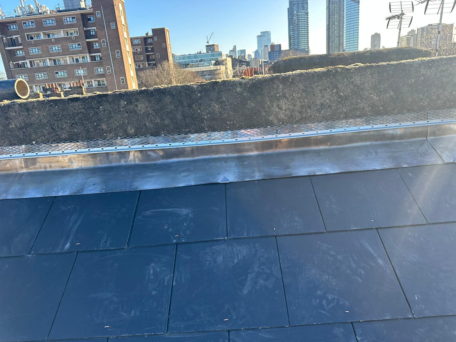 Lead flashing in Westminster