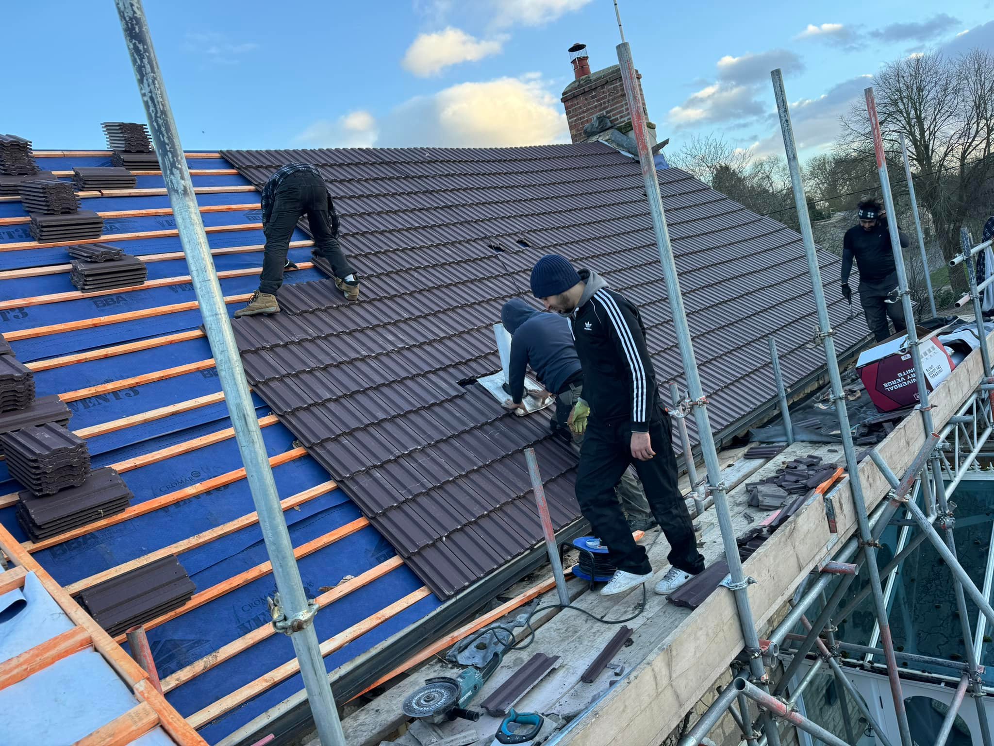 GRP fibreglass roof in Peckham