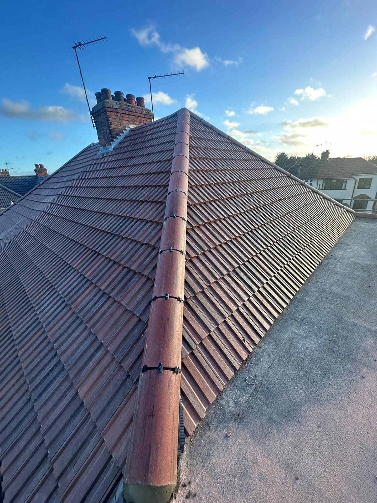 Commercial roof restoration in Canary Wharf