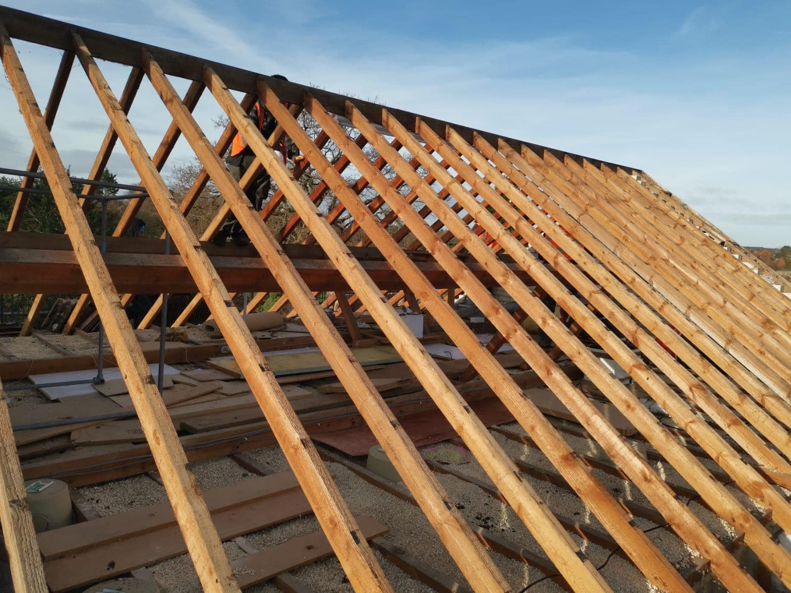Commercial roof restoration in Canary Wharf
