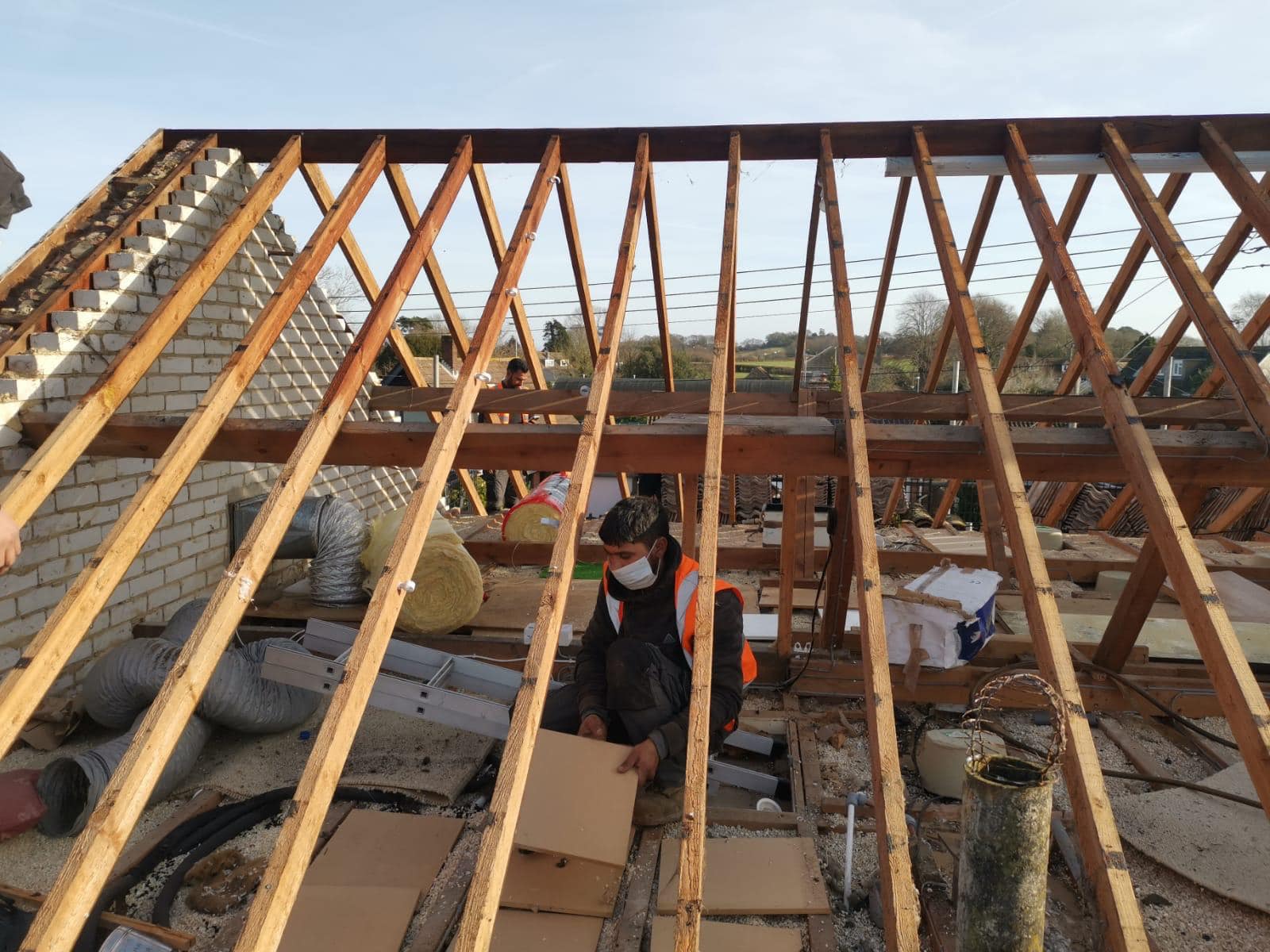 GRP fibreglass roof in Peckham