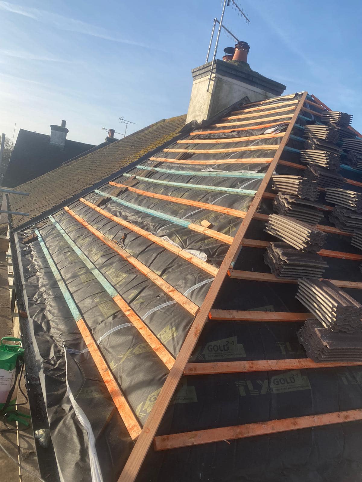 Storm damage repair in Battersea