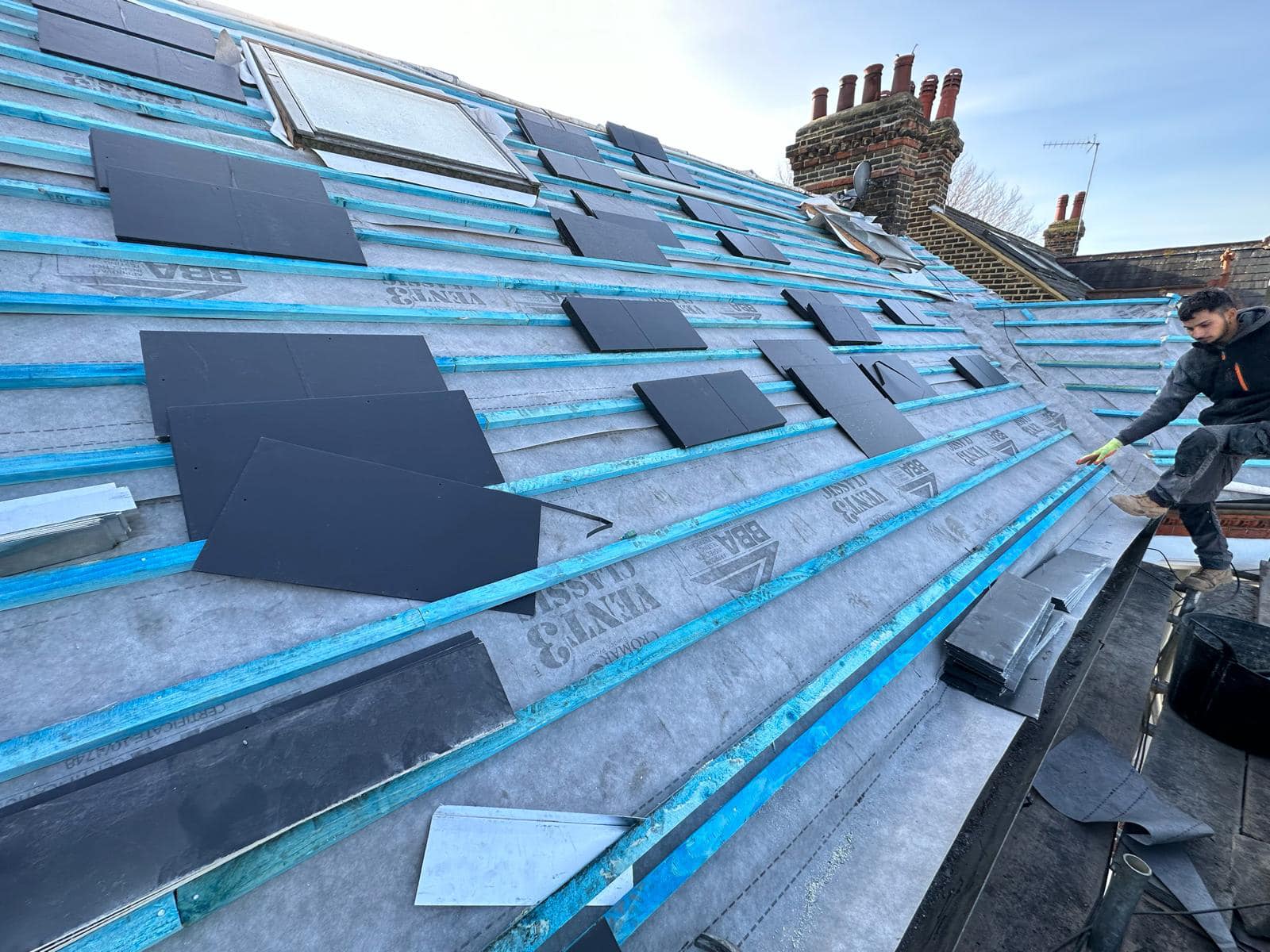 Storm damage repair in Battersea