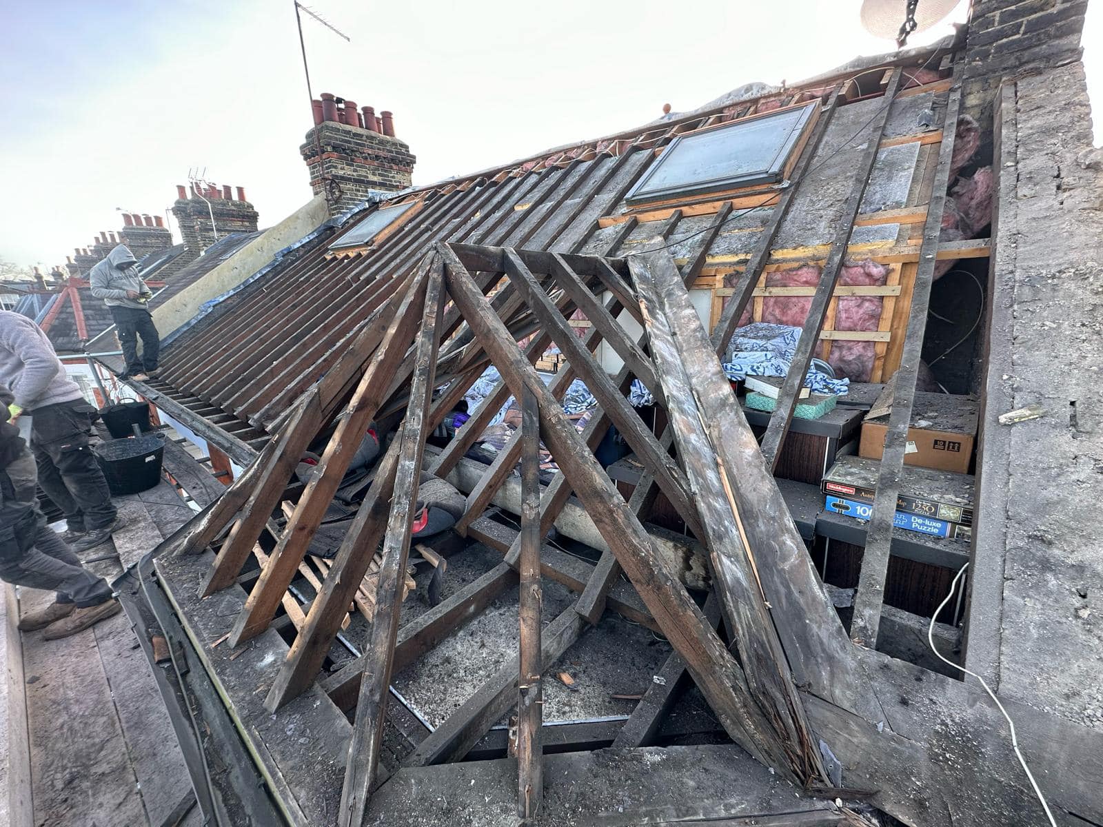 Slate roof restoration in Greenwich