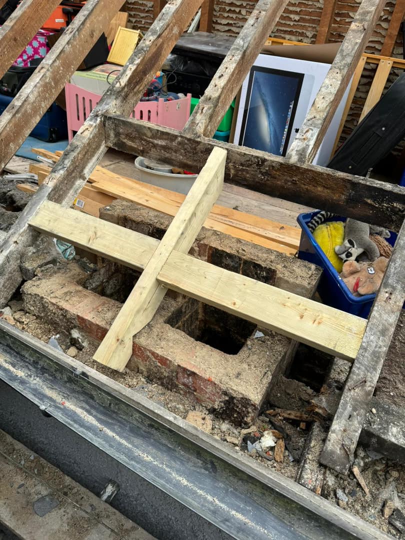 Professional roofers working on a property in London - KS Roof Master