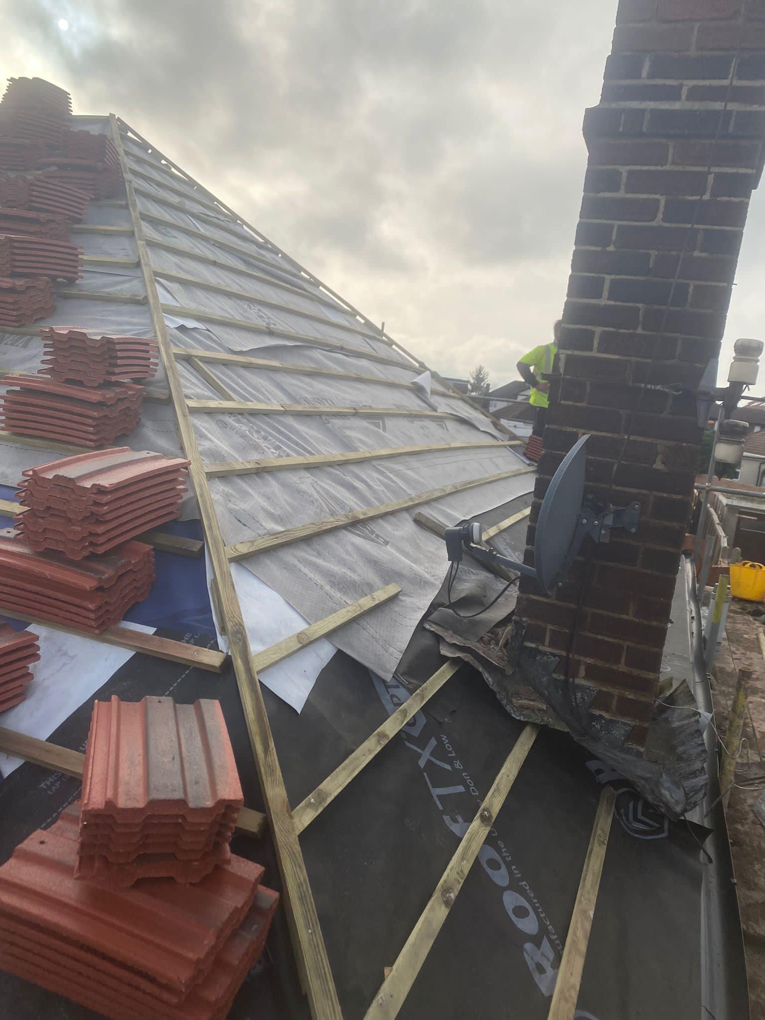 Storm damage repair in Battersea