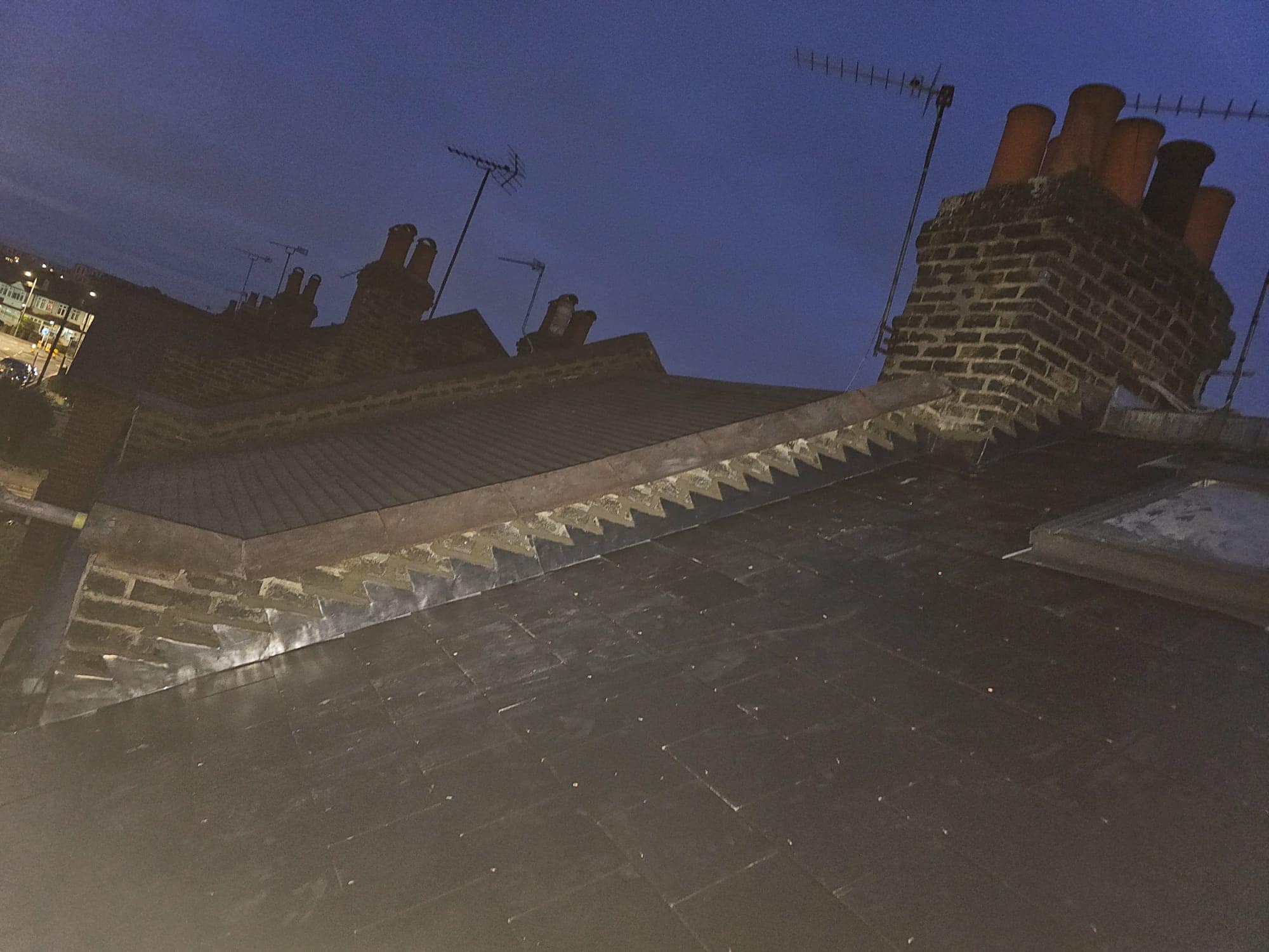 Slate roof restoration in Greenwich