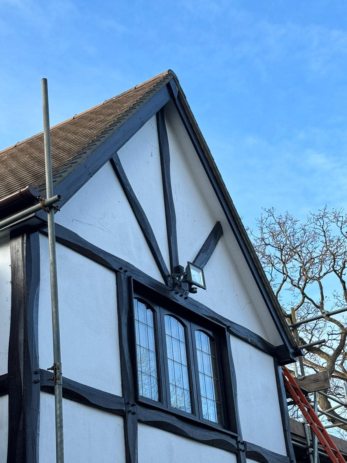 Professional roofers working on a property in London - KS Roof Master