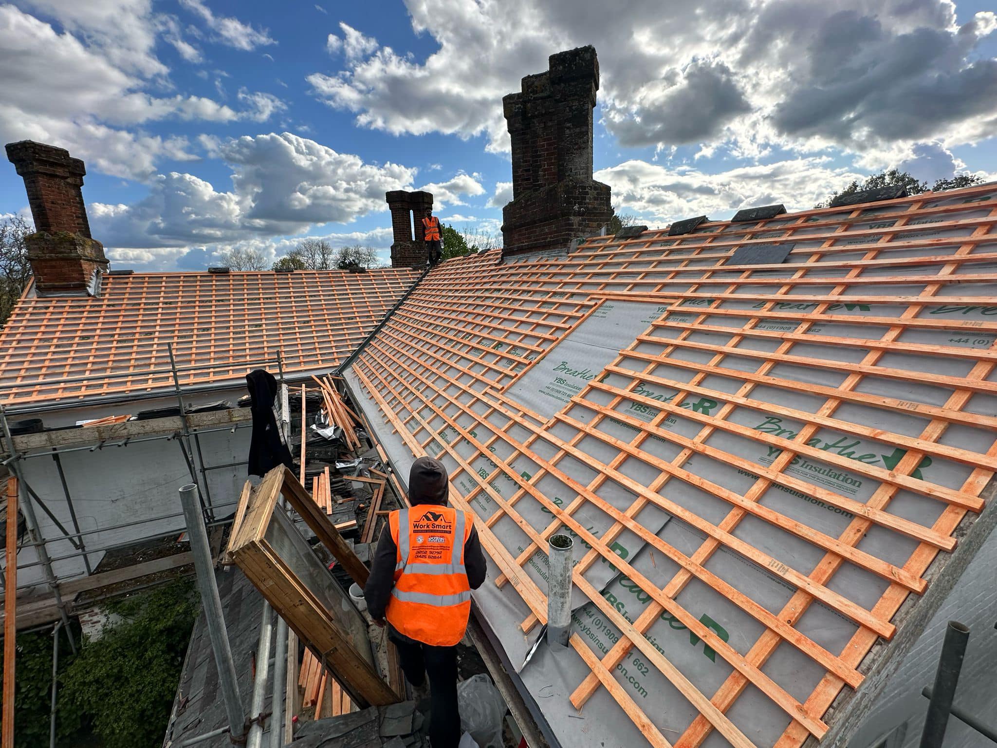 Storm damage repair in Battersea