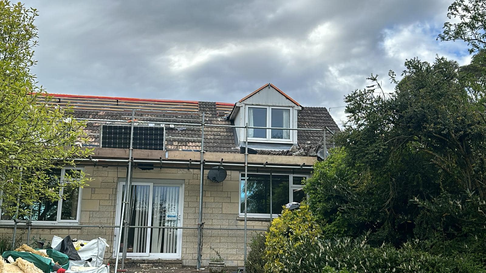 Professional roofers working on a property in London - KS Roof Master