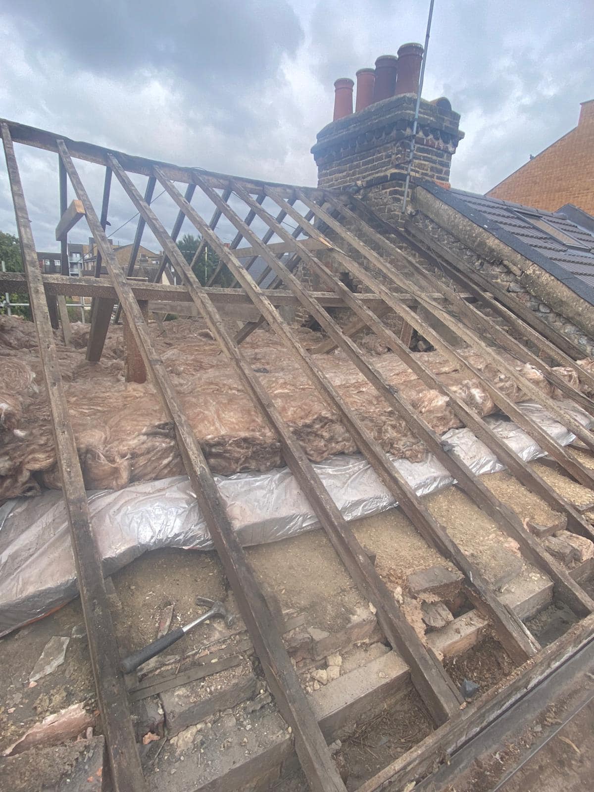 GRP fibreglass roof in Peckham