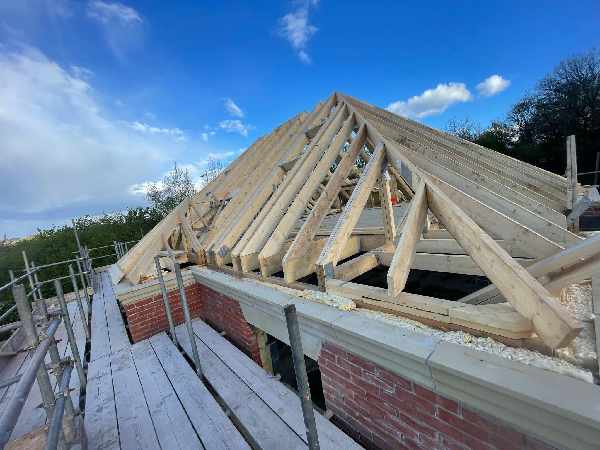 Professional roofers working on a property in London - KS Roof Master