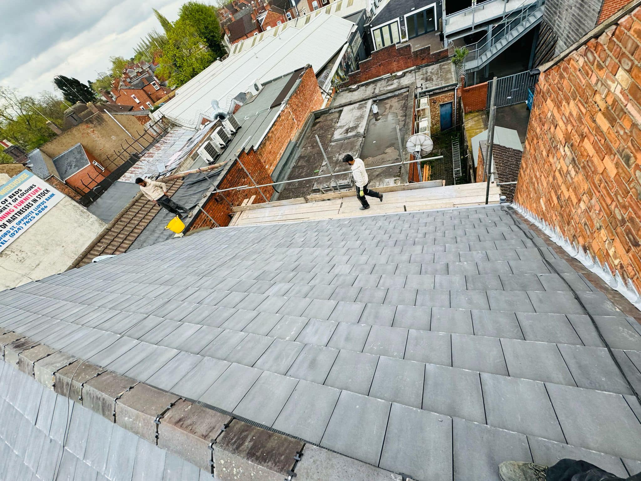 GRP fibreglass roof in Peckham