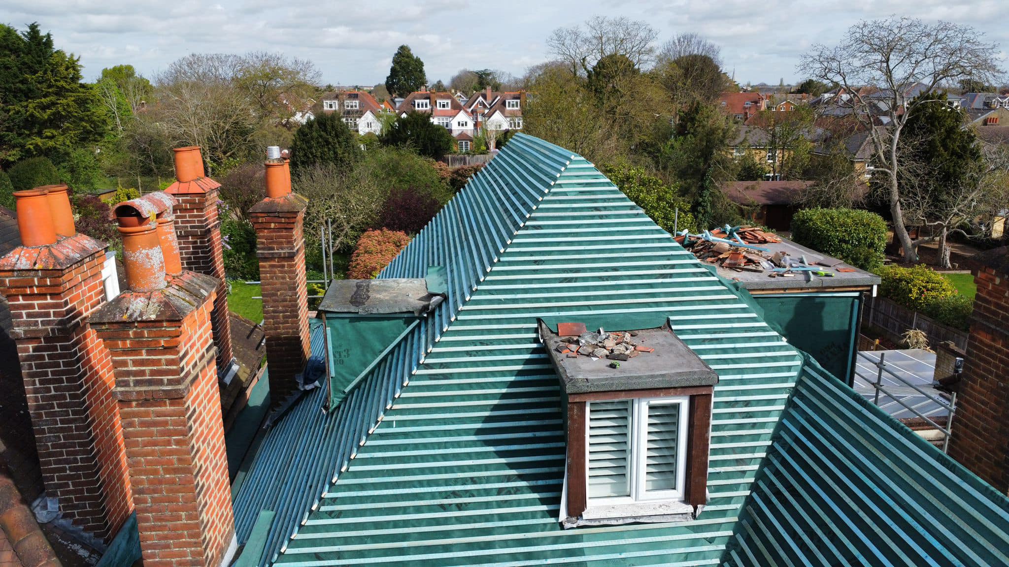 Slate roof restoration in Greenwich