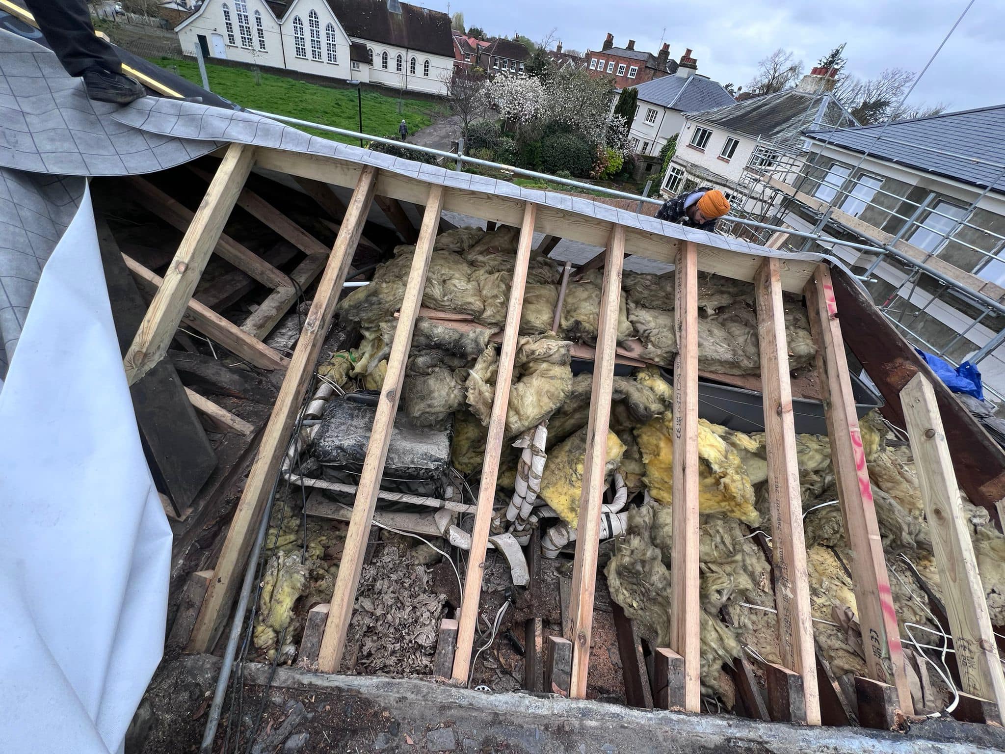 GRP fibreglass roof in Peckham