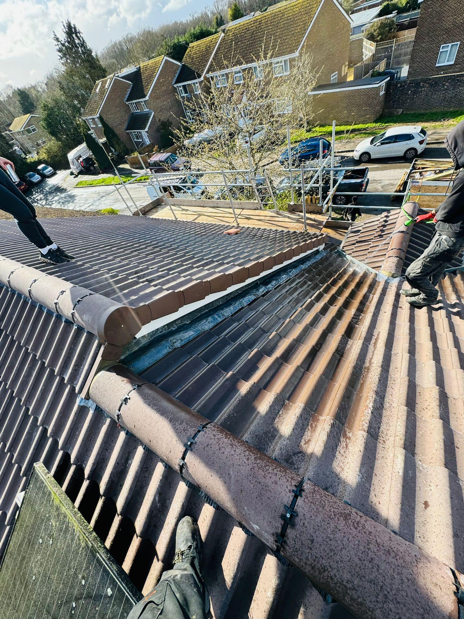 Commercial roof restoration in Canary Wharf