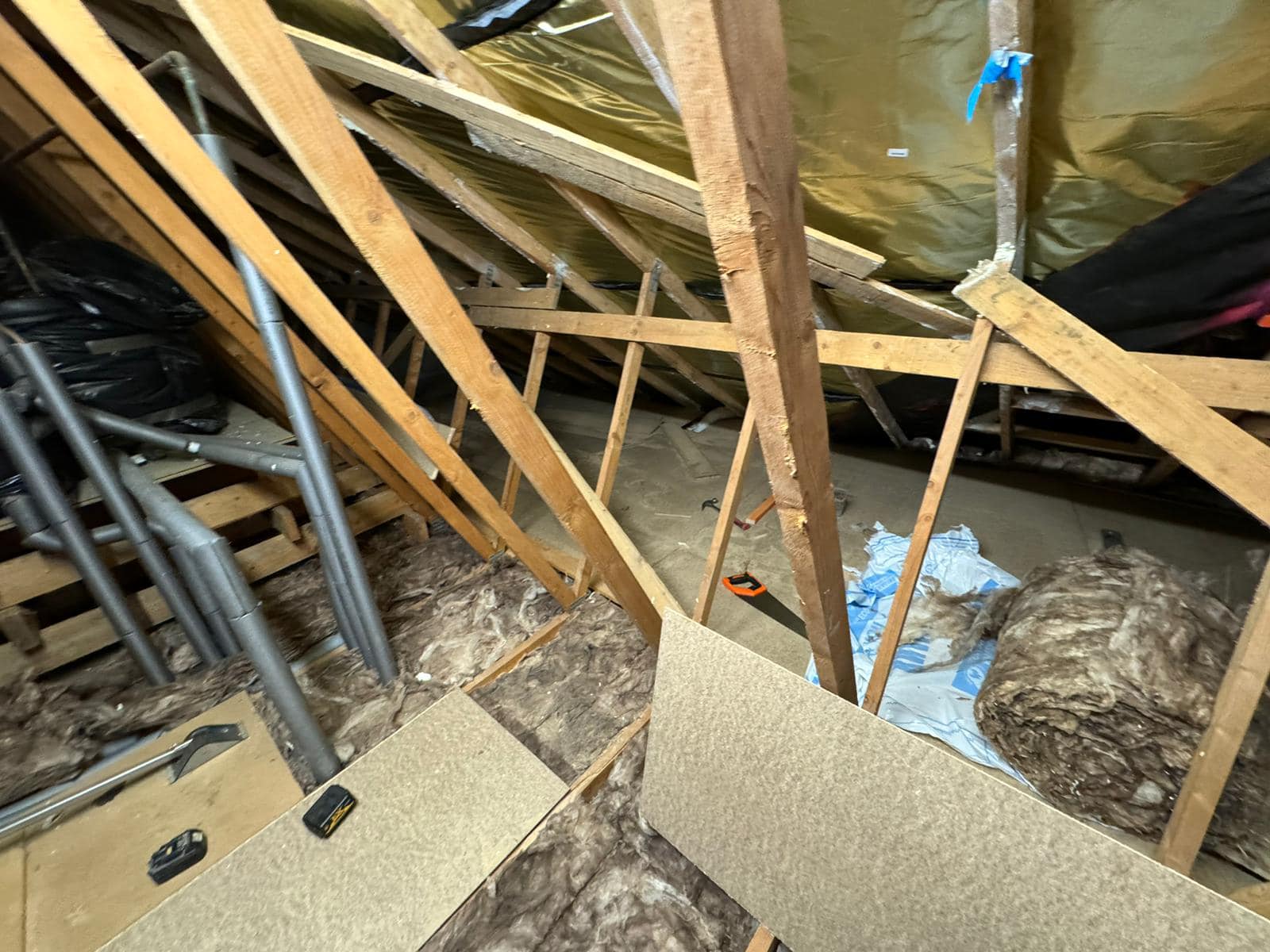 Professional roofers working on a property in London - KS Roof Master
