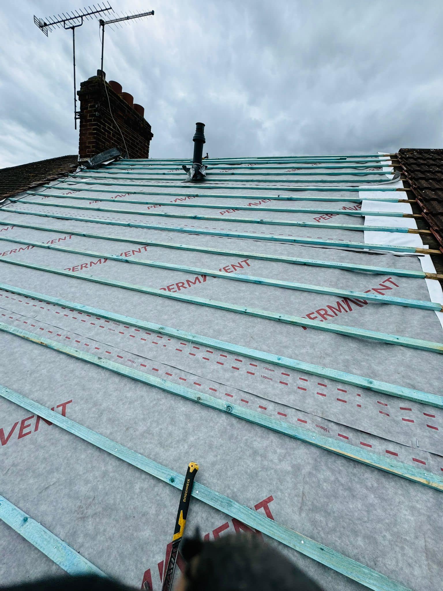 Commercial roof restoration in Canary Wharf