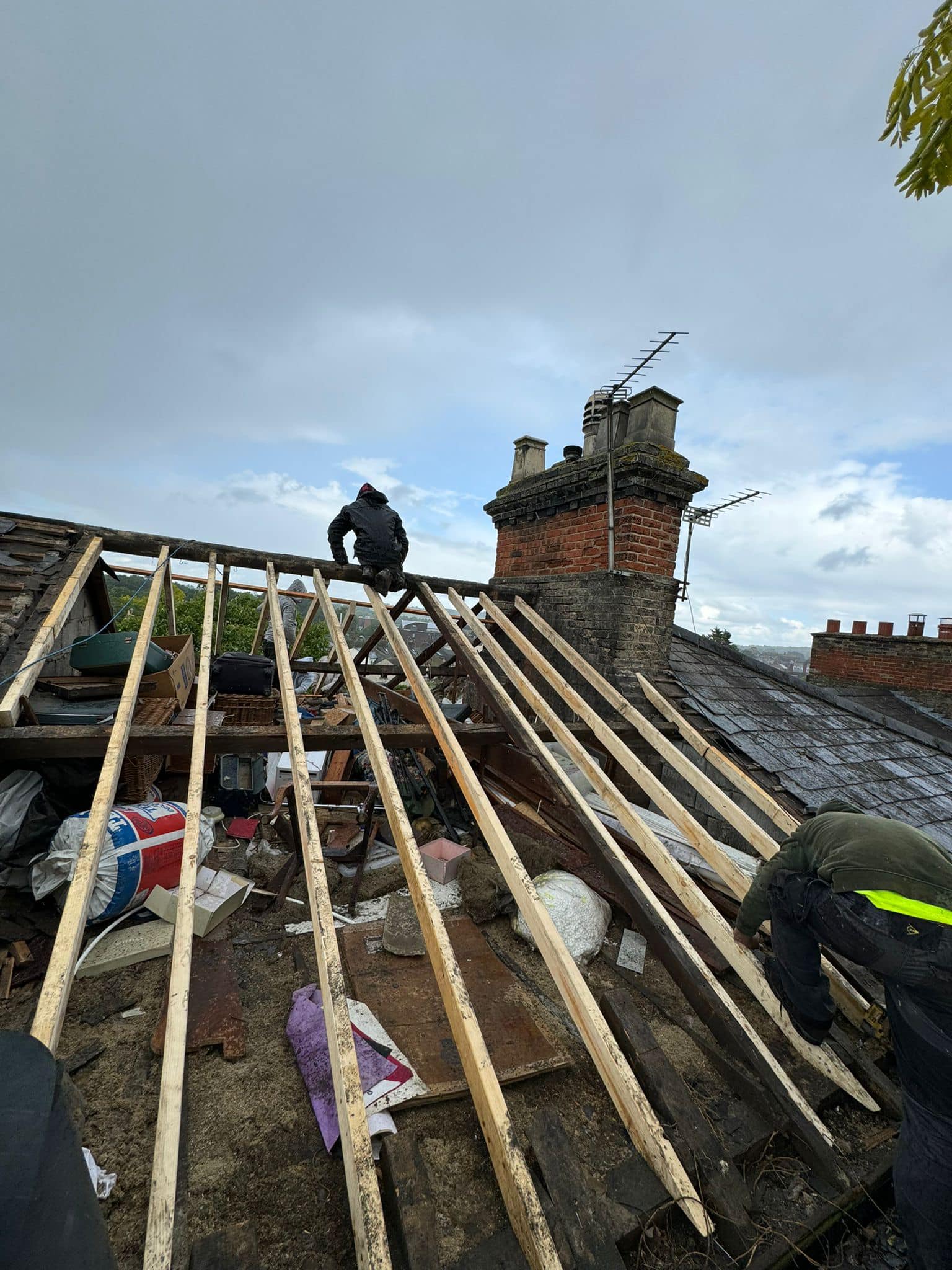 Slate roof restoration in Greenwich