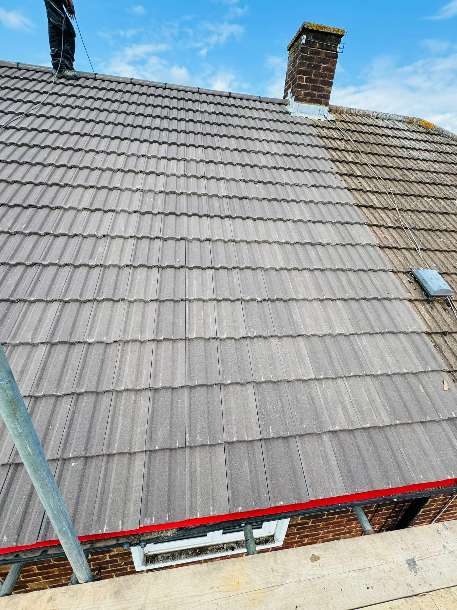 Commercial roof restoration in Canary Wharf