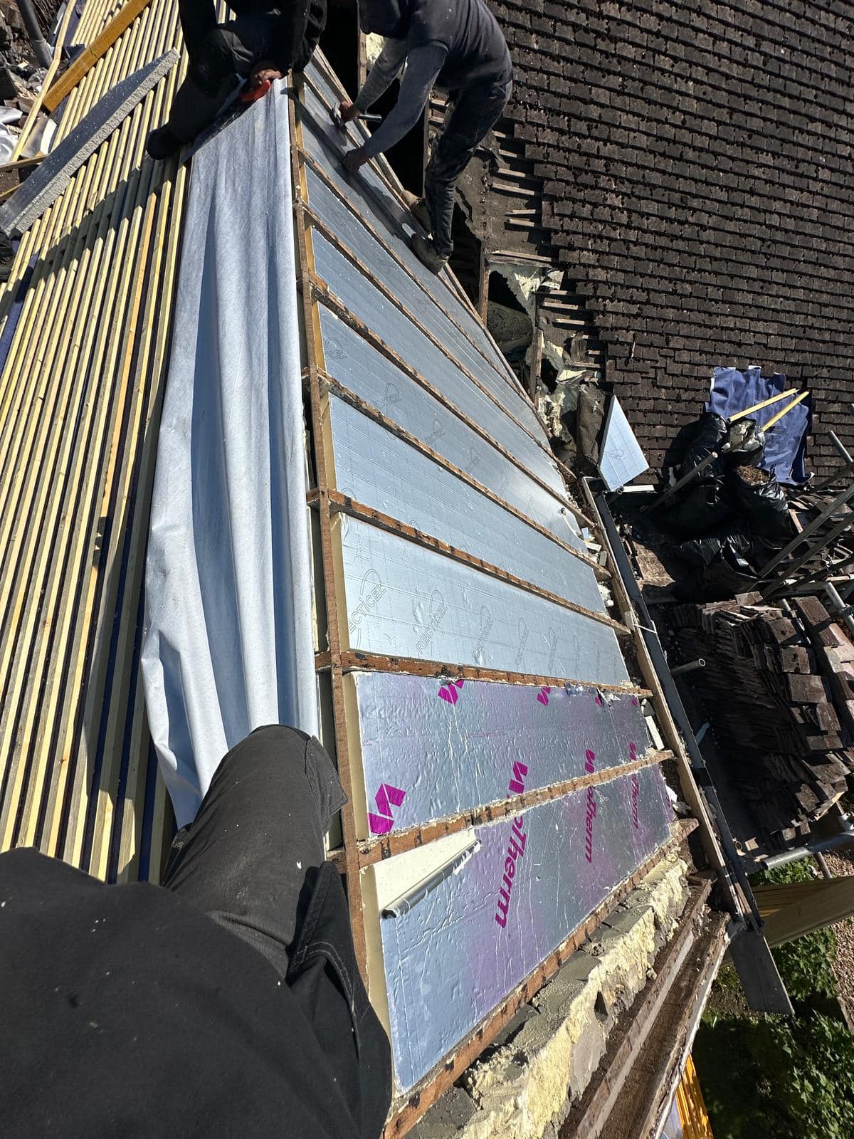 GRP fibreglass roof in Peckham
