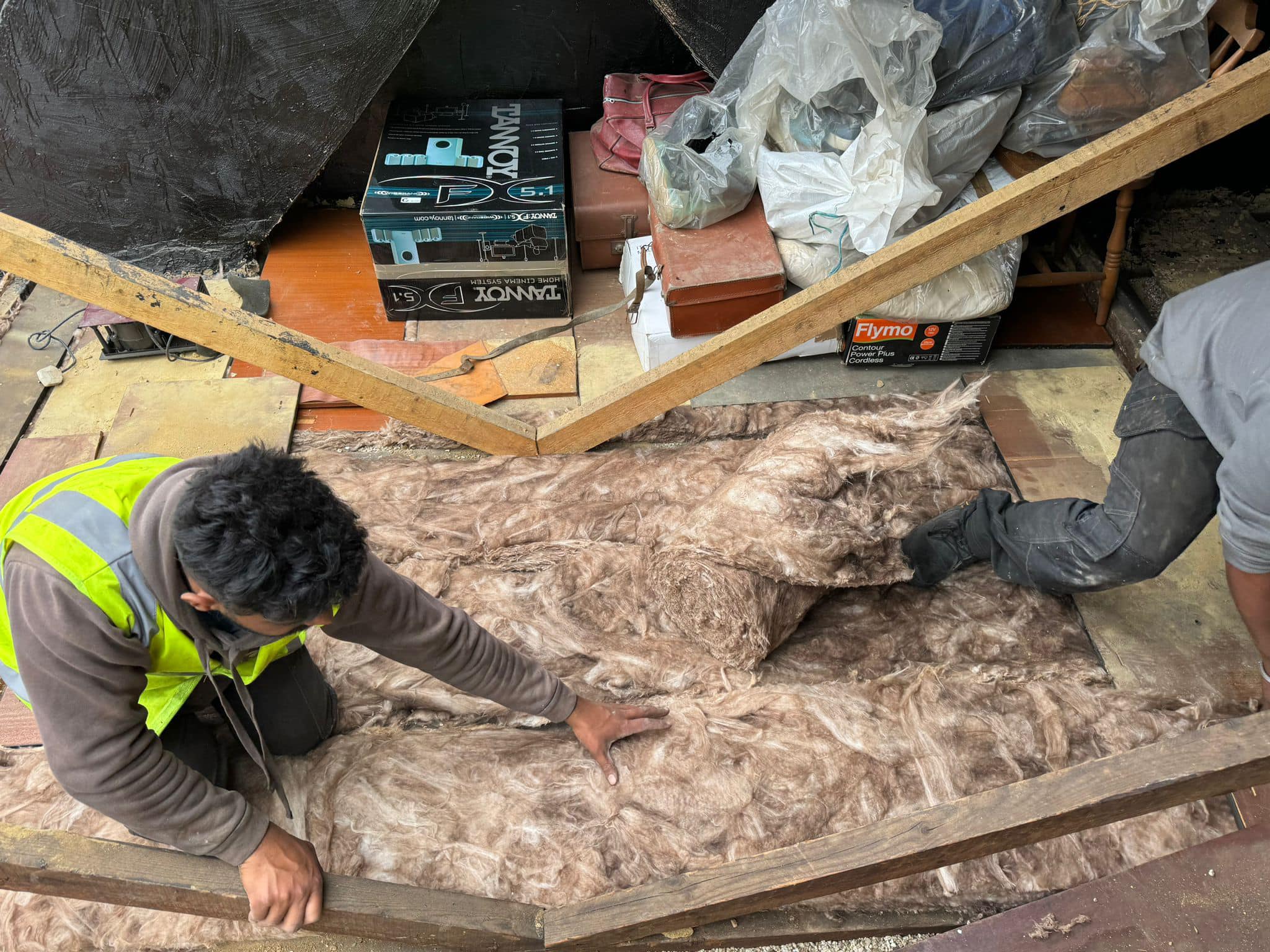 Professional roofers working on a property in London - KS Roof Master